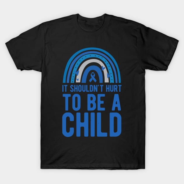 Child Abuse Awareness T-Shirt by Crea8Expressions